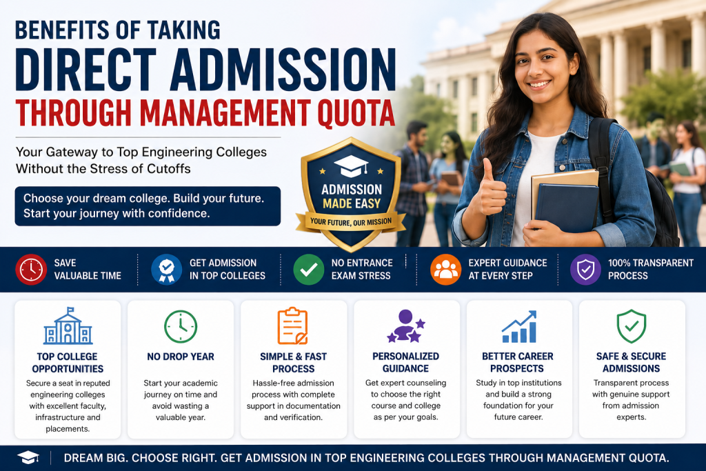 Benefits of Taking Direct Admission Through Management Quota