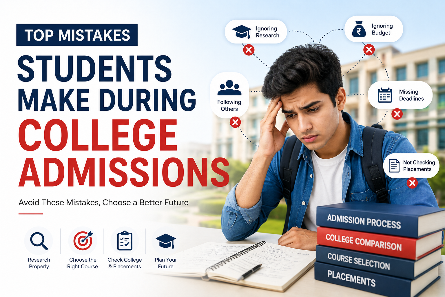 Top Mistakes Students Make During College Admissions