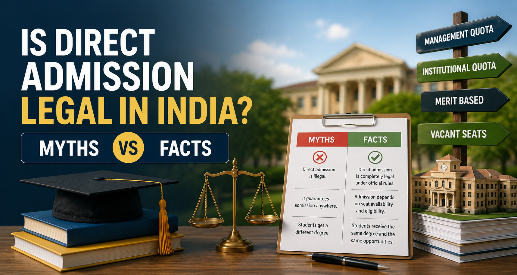 Is Direct Admission Legal in India? Myths vs Facts